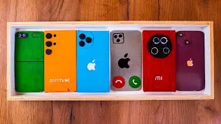 Samsung Galaxy Z Flip 6 cardboard and box iPhone 16 incoming call