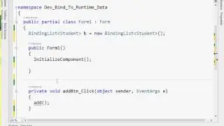 C# DevExpress Bind Grid To RunTime Data