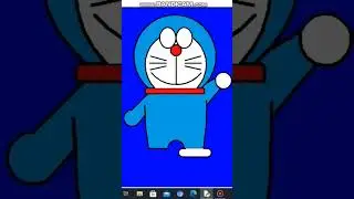 drawing Doremon in Python Turtle 