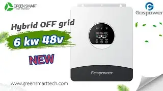 มาใหม่ Gospower 6kw 48v Hybrid off grid Hi voltage  ประกัน 3 ปี