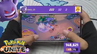 Gengar One Shot Build - Pokemon Unite Handcam Gameplay