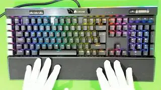 Corsair Gaming K95 RGB PLATINUM Cherry MX Brown Mechanical Gaming Keyboard UK Layout ASMR UNBOXING