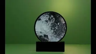 Waterfall decorative art modeled with blender 3d