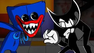 The Indie Game Showdown! (FNF Playtime but it's a Bendy VS Huggy Wuggy Cover)