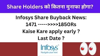 Infosys Buyback 2022 | Infosys Buyback Strategy | Latest Buyback News Target 1850Rs😍