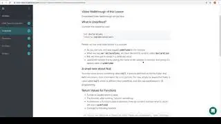 Module 0 - Variables - Undefined