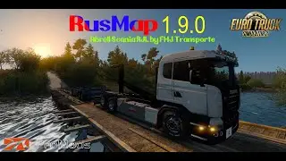 [ETS 1.35] RusMap 1.9.0 road test Abroll Scania RJL by FHJ Transporte