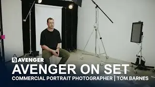 Avenger On Set | Tom Barnes, Commercial Portrait Photographer