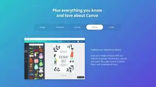 Interaction design - tabs for Canva for Work