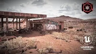 Unreal Engine 5 | Speed Level Design | Photorealistic Desert Gas Station