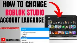 How To Change Language On Roblox Studio Account