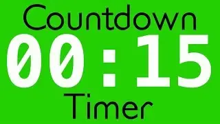 Free Green Screen Effect | 15 Seconds Countdown Timer