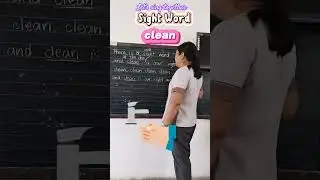 Sight Word clean #reading #spelling #vocabulary #english #education