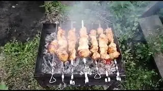 Готовим шашлык по быстрому.На скорую руку.