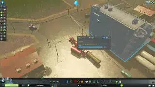 Some skillful tractor trailer skills