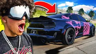 STEALING SRT Len's NEW Purple Torch V4 Hellcat Charger in BeamNG Drive