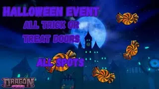 🐲🍬 All Trick Or Treat Door Locations! | Dragon Adventures Halloween Event