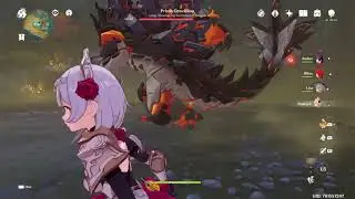 Genshin Impact Noelle vs Geo Primo Vishap PACIFIST RUN