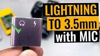 Lightning to 3.5mm Lightning Splitter Adaptor with Mic in Hindi