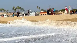 LARGE WAVES ERODED THIS BEACH
