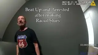 White guy gets beat up and arrested after using racial slurs