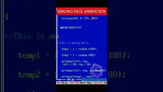 C Smiling Face Animation in Graphics 