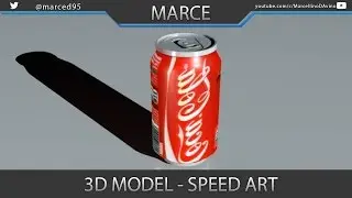 Speed Art - 3D Model Coca cola