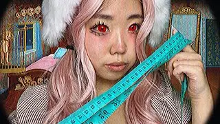 Bunny OBSESSIVELY Measures + Studies your Face (CREEPY ASMR) Ep. 2