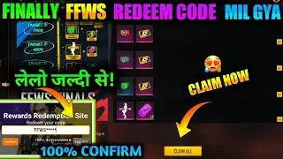 FREE FIRE FFWS LIVE WATCHING REDEEM CODE TODAY||FREE FIRE REDEEM CODE||NEW EVENT FREEFIRE