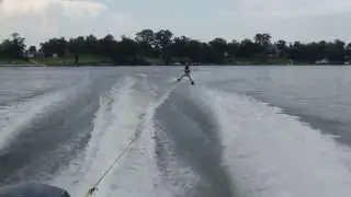 First time water skiing this year