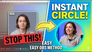 how to make circle webcam in obs studio (2026 Tutorial) and external mic 