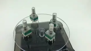 Push switch rotary potentiometer