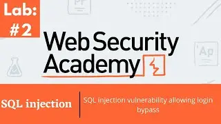 SQL injection vulnerability allowing login bypass - Web Security Academy