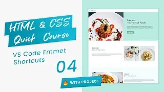 HTML CSS Quick Course 04 | VS Code Emmet Shortcuts [Complete course for beginners🔥]