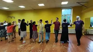 Московский менуэт (учебное видео с класса). Клуб Перекрёсток миров.