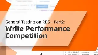 General Testing on RDS - Part1: Write Performance Competition