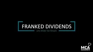 How franked dividends are taxed