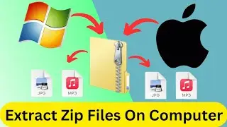 How to Extract Zip Files on Computer (Windows/Mac) | Unzip Files on Pc |