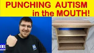 Autistic son learns how to build a bookshelf