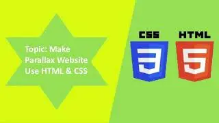 How to create simple parallax scrolling website using HTML & CSS