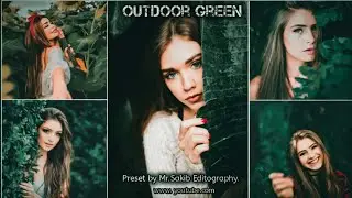 #Outdoor Green Photo editing in Lightroom Mobile + Free Presets 😍. [Green Tone Series Episode 2 ]