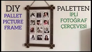 Making a photo frames from pallets