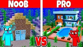 NOOB vs PRO NAJLEPSZY PODWODNY DOM w Minecraft!