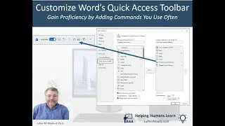 Microsoft Word Tutorial: Add Commands to the Quick Access Toolbar - Save Time Become More Productive
