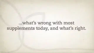 Eddie Stone on... what's wrong with most supplements today, and what's right.