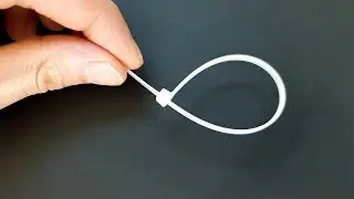욕실에 케이블 타이를 꽂으면 놀라운 효과가 생기는 걸 방금 알아냈습니다. Cable tie