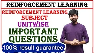 reinforcement learning subject important questions | btech jntuh r18 r20 r22 reinforcement learning