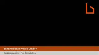 Diminution Of Value Claim?