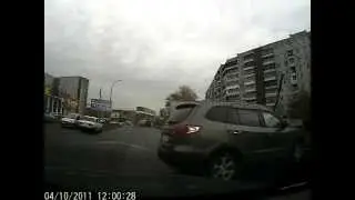 Авто без ручника, чуть не стало причиной ДТП.