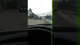 ДТП за вторым мостом во Врангеле,  30.05.2018